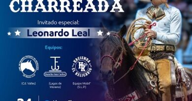 Leonardo Leal y grandes equipos incluido Mobil San Luis Potosí se presentarán en Charreada de Alto Nivel en el Rancho del Charro SLP.