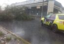 Tromba de lluvia  sorprende a los habitantes de la ciudad de  San Luis Potosí.