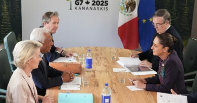 Presidenta Claudia  Sheinbaum propone en G7 Cumbre Mundial por el  Bienestar Económico que fortalezca la Cooperación para Desarrollo y un Comercio justo como base de una  Paz duradera