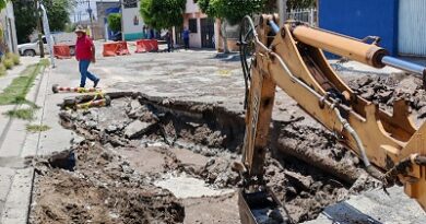 INTERAPAS continúa los trabajos de reparación en la colonia Colorines