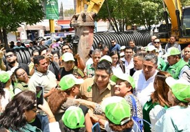 Ricardo Gallardo pone fin a inundaciones en Privada de la Hacienda