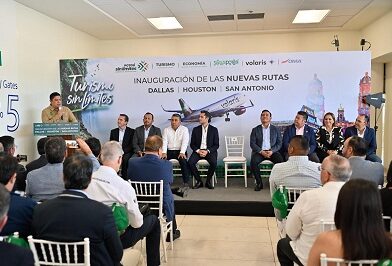 Ricardo Gallardo Inaugura tres nuevas conexiones aéreas