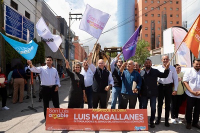 Continuará la ruta del progreso con la pavimentación de calles en San Luis Capital: Alcalde Galindo