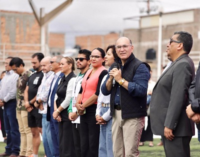 Alcalde Enrique Galindo inauguró la Copa Internacional Azteca de Futbol para Ciegos en San Luis Capital