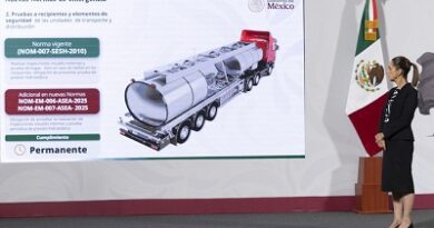 Nuevas normas buscan transporte de distribucion de gas lp a velocidad controlada, sin fugas y con vigilancia permanente : Presidenta Claudia Sheinbaum