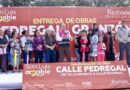 Alcalde Enrique Galindo entrega nuevas vialidades en la colonia Plan de Ayala