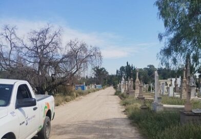 Gobierno de la Capital realiza renivelación de vialidades internas en el Panteón del Saucito