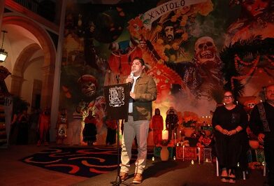 Ricardo Gallardo inaugura Altar de Muertos Monumental en Palacio de Gobierno