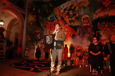 Ricardo Gallardo inaugura Altar de Muertos Monumental en Palacio de Gobierno