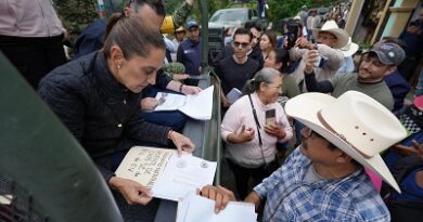 Presidenta Claudia Sheinbaum supervisa labores y apertura de caminos de Querétaro;inicia Censo en apoyo a la población