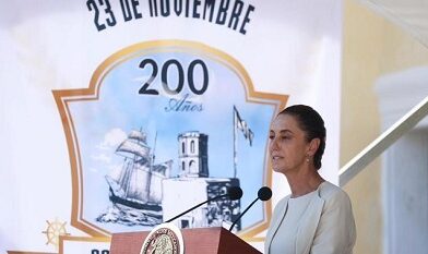 A 200 años de Independencia en la mar,celebramos y convocamos a la constante defensa de nuestra Independencia y Soberanía:Presidenta Claudia Sheinbaum