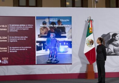 Presidenta Claudia Sheinbaum   presenta  SABERESMX Plataforma gratuita que democratiza el conocimiento