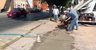 Realiza Gobierno de la Capital trabajos de bacheo en Calzada de Guadalupe