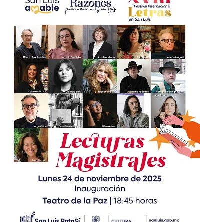 Inicia el XVIII Festival Internacional Letras en San Luis
