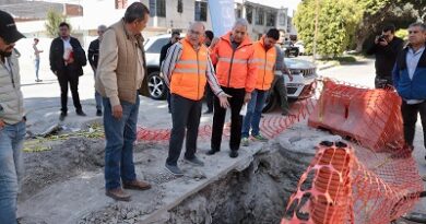 Avanza obra de drenaje en Av. Curie; Alcalde Galindo supervisa y destaca labor de Interapas