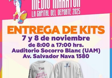 Este viernes 7 y sábado 8 de noviembre se realiza la entrega de kits para el Medio Maratón La Capital del Deporte 2025. 