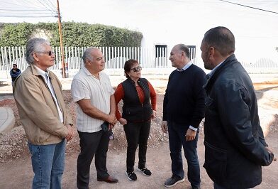 Alcalde Galindo supervisa obras a punto de concluir en la colonia Burócrata