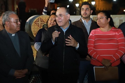 Alcalde Galindo enciende Alumbrado Táctico en San Sebastián