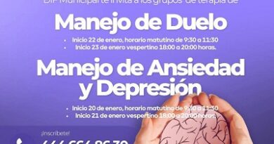 DIF Municipal invita a participar en grupos de terapia para el manejo del duelo o de ansiedad y depresión