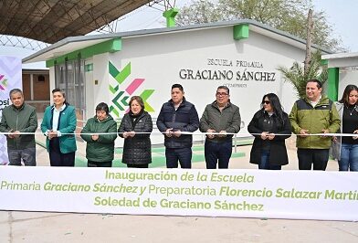 Ricardo Gallardo impulsa la Educación en Soledad de Graciano Sánchez con entrega de nueva primaria y preparatoria