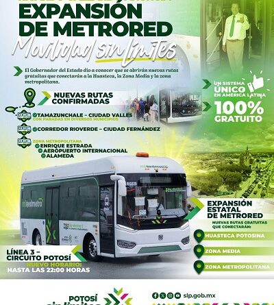 Ricardo Gallardo anuncia expansión de Metrored para una movilidad sin límites
