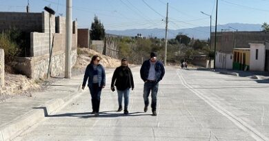 Gobierno Estatal supervisa avances en obra urbana en Charcas