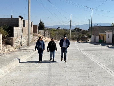 Gobierno Estatal supervisa avances en obra urbana en Charcas