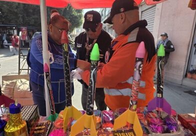Protección Civil Municipal asegura 383.7 kilogramos de pirotecnia durante el Operativo “Cohetón 2025”