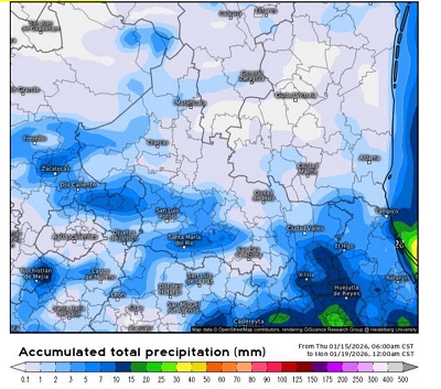 Alerta Protección Civil por bajas temperaturas y lluvias este fin de semana
