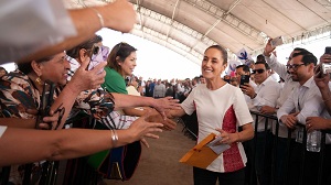 Presidenta Claudia Sheinbaum da banderazo de inicio de obra del Hospital Regional de Especialidades de Saltillo