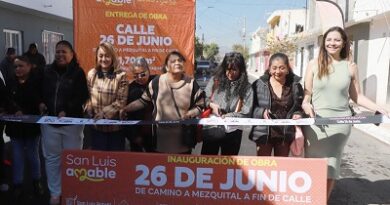 Ayuntamiento de SLP entrega nueva vialidad en El Rosedal–Los Limones