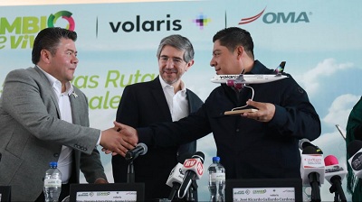 Ricardo Gallardo y Volaris presentan 5 nuevos destinos en S.L.P.