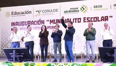 Inaugura Ricardo Gallardo El Mundialito Escolar 2026