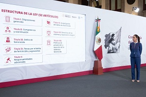 Presidenta Claudia Sheinbaum enviará al Senado iniciativa de Ley General para Prevenir, Investigar, Sancionar y Reparar Daños por el Delito de Feminicidio