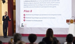 Presidenta Claudia Sheinbaum con Reforma Plan B, disminuirán privilegios