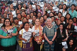 Culmina Presidenta Claudia Sheinbaum gira por Quintana Roo Oaxaca;avanzan temas de Infraestructura, Seguridad, Turismo y Mujeres