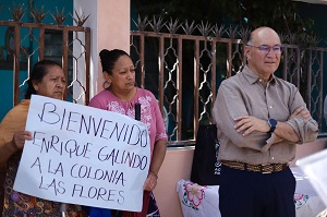 Alcalde Enrique Galindo instruye a INTERAPAS mejorar suministro en Las Flores