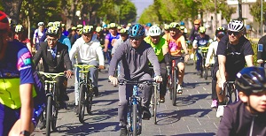 Limpieza y entrega de bicicletas, encabeza Galindo en edición 500 de Capital al 100