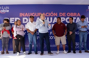 Alcalde Enrique Galindo inaugura red hidráulica y drenaje en Tierra Blanca