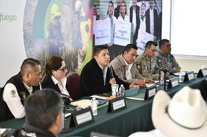 Ricardo Gallardo prioriza acciones para combatir incendios forestales