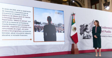 México te abraza ha brindado mas de un millón de servicios; no solo es recurso económico , También es vivienda y seguridad social: Presidenta Claudia Sheinbaum