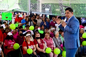 Ricardo Gallardo enchula la Colonia Las Pilitas