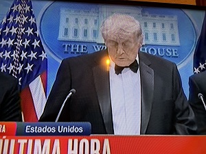 Ultima hora*Evacuan al presidente de Estados Unidos , Donald Trump por emergencia en cena con corresponsales