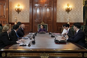 Presidenta Claudia Sheinbaum se reúne con el Alto  Comisionado de las Naciones Unidas para los Derechos Humanos, Volker Türk