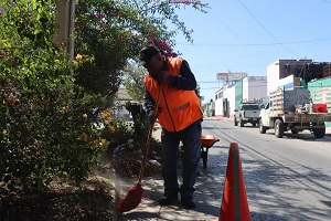 Gobierno de la Capital mejora imagen urbana en Avenida Fleming
