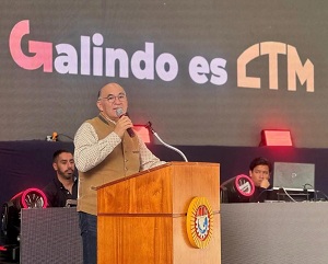 Enrique Galindo invitado especial de la CTM en el Día del Trabajo