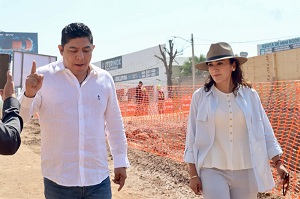 Supervisa Ricardo Gallardo avance del mega desnivel Arena Potosí