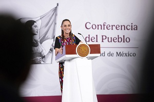 La construcción de la Paz en México es reconocida Internacionalmente: Presidenta Caludia Sheinbaum