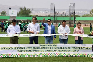 Ricardo Gallardo impulsa seguridad , infraestructura y deporte en beneficio de las familias potosinas