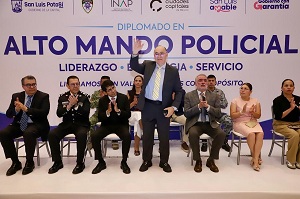 San Luis Capital e INAP realizan Diplomado Nacional en Alto Mando Policial